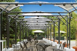 Solar canopies at the New York Botanical Gardens. Courtesy of Pvilion