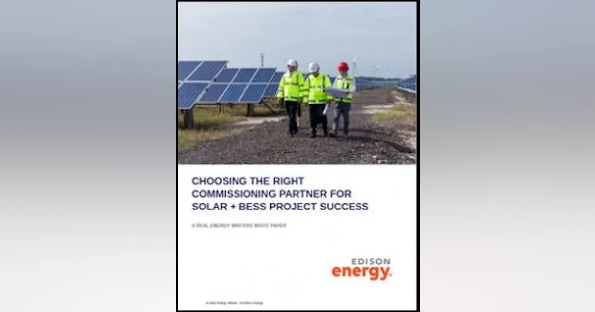 Project commissioning is key to solar plus storage project success ...