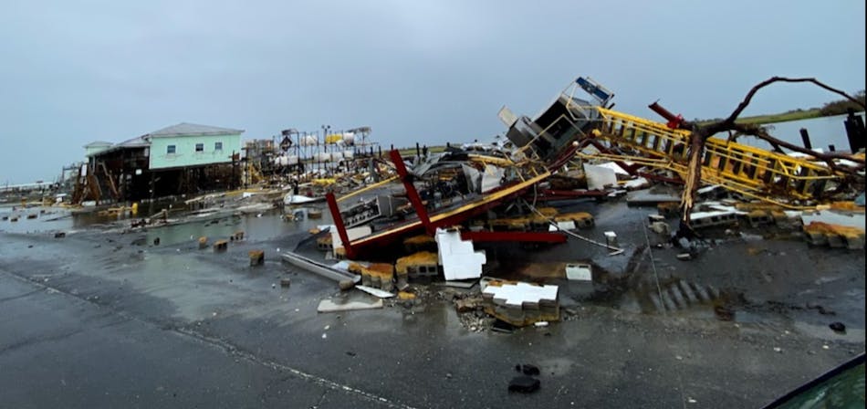 Destruction from Hurricane Ida. Photo courtesy of Footprint Project