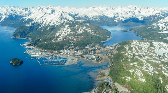 By installing a battery-based microgrid, Cordova, Alaska was able to significantly decrease use of diesel fuel, a move made to protect the ecosystem and increase energy reliability for the remote fishing community. Photo courtesy of Hitachi ABB