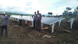 Solar microgrid in Kenya by Renewvia. Photo provided by Renewvia