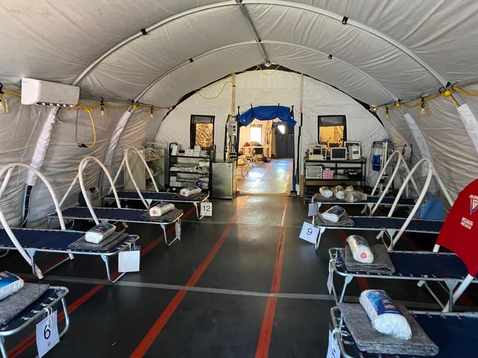 (Covid-19 Clinic, Photo Courtesy The Footprint Project)