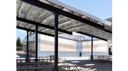 Solar on a school at the Santa Rita Union School District, photo courtesy NantEnergy