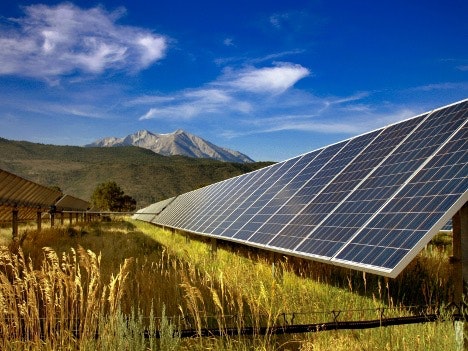 Solar power plant at Holy Cross Energy, Colorado. (Photo: Siemens.)