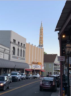 Downtown Grass Valley, Calif., a community severely impacted by PG&amp;E&rsquo;s power shutoffs last fall. Photo by Jason Fordney