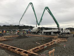 Construction under way of the Snomish County CETC. Photo by Snohomish County PUD