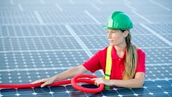 Solar worker photo courtesy Solar worker photo courtesy