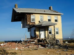 The iconic half house of Union Beach, New Jersey after Superstorm Sandy. By Sky Cinema/Shutterstock.com The iconic half house of Union Beach, New Jersey after Superstorm Sandy. By Sky Cinema/Shutterstock.com