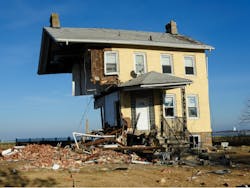 The iconic half house of Union Beach, New Jersey after Superstorm Sandy. By Sky Cinema/Shutterstock.com