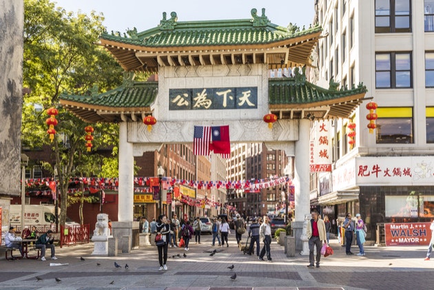 Boston&rsquo;s Chinatown is among the communities exploring a microgrid through a MassCEC grant. By travelview/Shutterstock.com