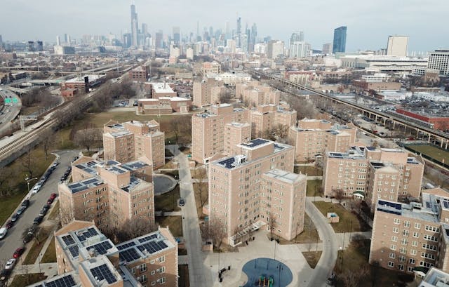 Solar Panels on Dearborn Homes Development, Photo courtesy ComE