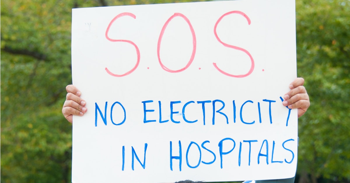 Sign from Unite for Puerto Rico Washington Rally in Washington DC on October 11, 2017 Image by By Rena Schild/Shutterstock