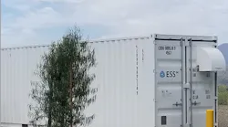 Iron flow battery at Camp Pendleton. Image courtesy of CleanSpark