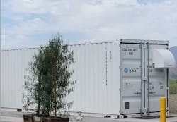 Iron flow battery at Camp Pendleton. Image courtesy of CleanSpark Iron flow battery at Camp Pendleton. Image courtesy of CleanSpark