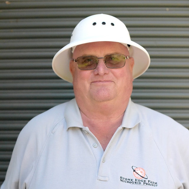 Craig Wooster, general contractor and project manager, Stone Edge Farm microgrid project