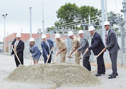 Groundbreaking for fuel cell project at the submarine base in Groton, Conn. Photo provided by CMEEC Groundbreaking for fuel cell project at the submarine base in Groton, Conn. Photo provided by CMEEC