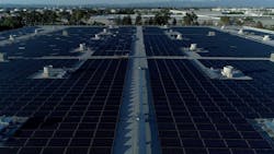 American Honda&rsquo;s Torrance, Calif. campus features more than 6,000 solar panels. (PRNewsfoto/Honda)