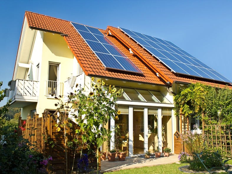 house with solar