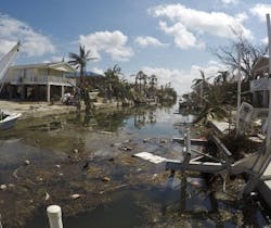 Florida Keys post Irma. Credit NOAA Florida Keys post Irma. Credit NOAA