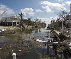 Florida Keys post Irma. Credit NOAA