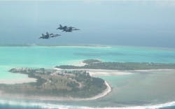 Wake Island. Credit Department of Navy Wake Island. Credit Department of Navy
