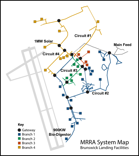 Midcoast Regional Redevelopment Authority (MRRA) systems map.