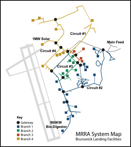 Midcoast Regional Redevelopment Authority (MRRA) systems map.