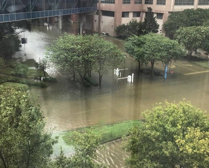 Flooding at the Texas Medical Center. Courtesy of TECO