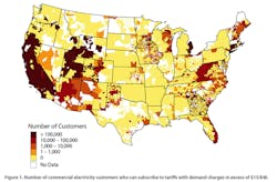 Credit: “Potential Markets for Behind-the-Meter Battery Energy Storage: A Survey of U.S. Demand Charges,”by NREL and CEG Credit: “Potential Markets for Behind-the-Meter Battery Energy Storage: A Survey of U.S. Demand Charges,”by NREL and CEG