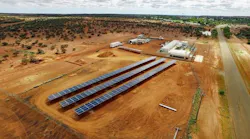 The 110 kW solar farm installed at the Meekatharra power station. Source: Horizon Power