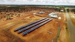 The 110 kW solar farm installed at the Meekatharra power station. Source: Horizon Power