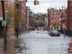 Superstorm Sandy flooded Hoboken, NJ. streets. Photo by Brian Derr/Shutterstock.com Superstorm Sandy flooded Hoboken, NJ. streets. Photo by Brian Derr/Shutterstock.com