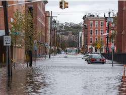 Superstorm Sandy flooded Hoboken, NJ. streets. Photo by Brian Derr/Shutterstock.com