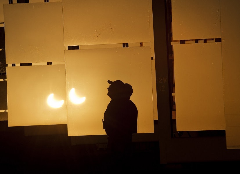 Solar eclipse. Courtesy of Sandia National Lab