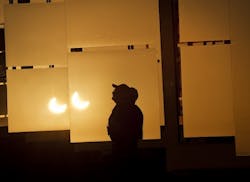 Solar eclipse. Courtesy of Sandia National Lab Solar eclipse. Courtesy of Sandia National Lab