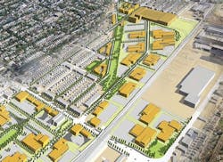 A graphic rendering of the Century City business park. Graphic courtesy of the Milwaukee Department of City Development A graphic rendering of the Century City business park. Graphic courtesy of the Milwaukee Department of City Development