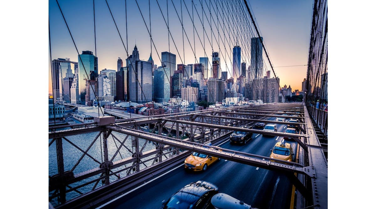 View of Manhattan from Brooklyn Bridge. mervas/Shutterstock.com