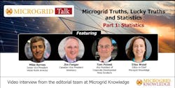 Microgrid Talk: Energy experts describe the one statistic microgrid customers need to understand Microgrid Talk: Energy experts describe the one statistic microgrid customers need to understand