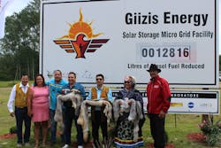 Giizis Solar-Storage Microgrid, Kiashke Zaaging Anishinabek, Photo courtesy Indigenous Clean Energy Giizis Solar-Storage Microgrid, Kiashke Zaaging Anishinabek, Photo courtesy Indigenous Clean Energy