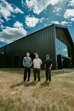 Sunlight Solar representatives at Nesmith Readiness Center, credit Mayfield Renewables