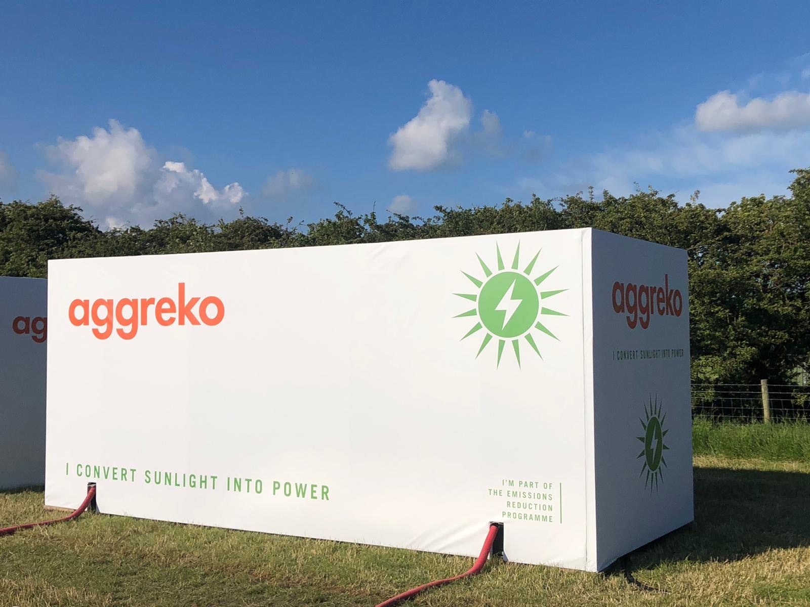 Aggreko&rsquo;s solar, HVO generators, and storage solution powers the 149th Open Championship (Photo: Aggreko)