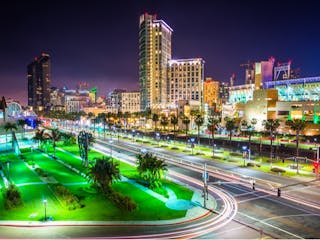 San Diego at night by By ESB Professional/Shutterstock.com