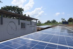 Site of minigrid in Uganda, courtesy Power For All. Site of minigrid in Uganda, courtesy Power For All.