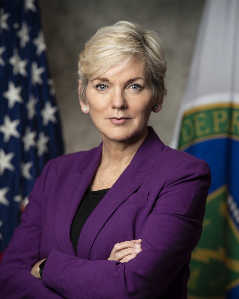 Jennifer Granholm, US Secretary of Energy. Photo courtesy of DOE