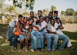 The Compere Family who run the IDADEE orphanage in Haiti Credit: JustEnergy The Compere Family who run the IDADEE orphanage in Haiti Credit: JustEnergy