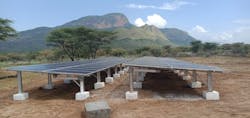 Solar panels installed by Renewvia in Ngurunit, Kenya. Photo courtesy of Renewvia