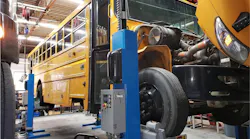 Repowering a school bus with a Vehicle-to-Grid (V2G) bi-directional electric vehicle charging system. Courtesy of AMPLY