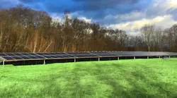 Solar panels near Monsignor Bojnowski Manor at Daughters of Mary campus. Photo courtesy of Schneider Electric