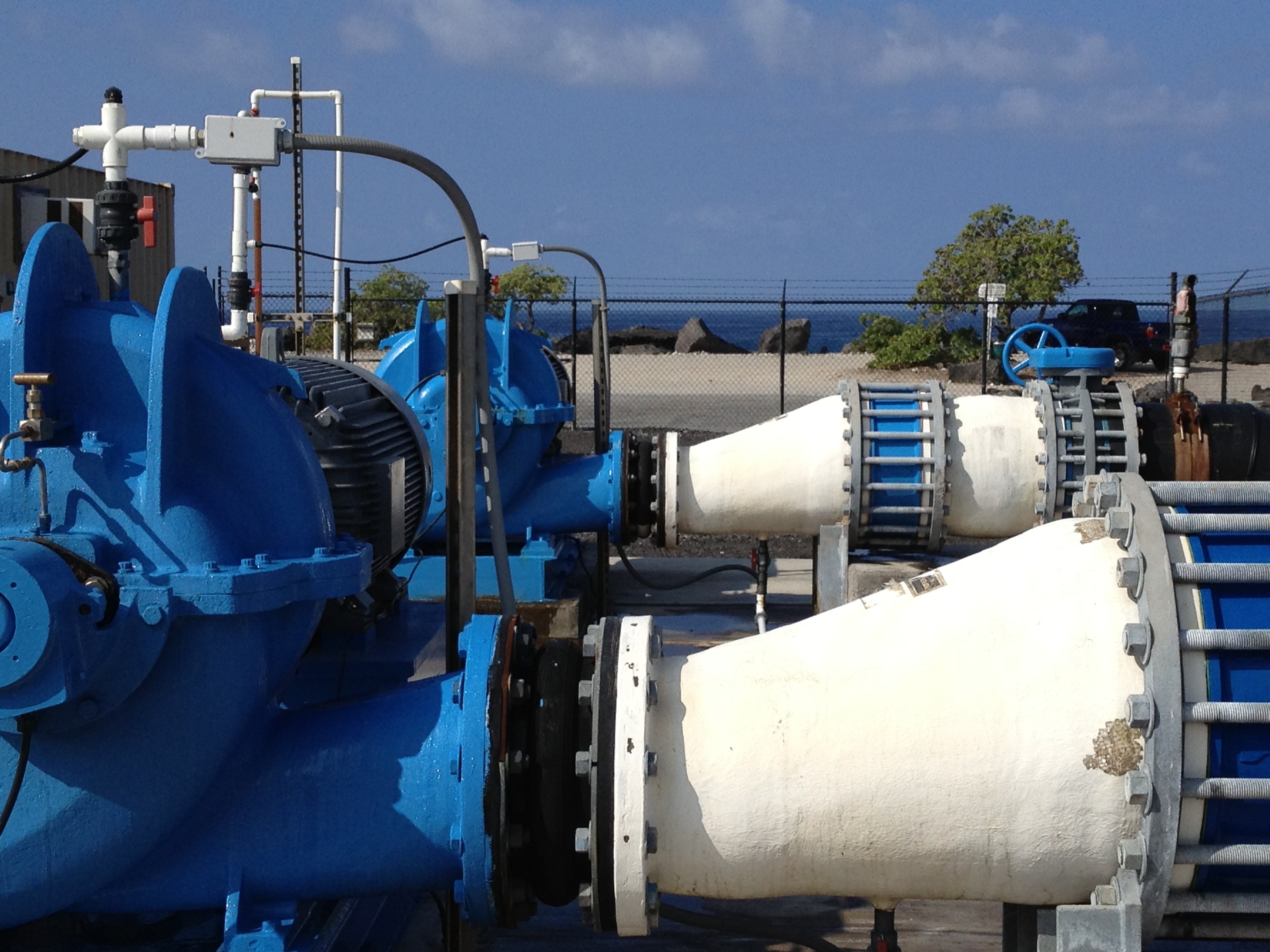 Pump station photo courtesy NELHA