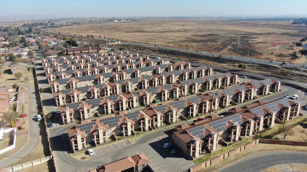 Malachite Mews microgrid in South Africa (Courtesy of Cenfura)